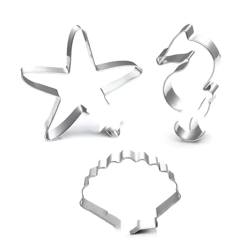 Seas the Bake Stainless Steel Trendy Educational Cookie Cutters