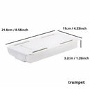 2pc White SelfAdhesive Storage Drawer Box Makeup Pencil Tray Desk Hidden Under Desk Stand Self-adhesive Under-drawer