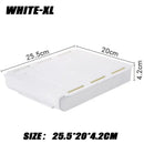 2pc White SelfAdhesive Storage Drawer Box Makeup Pencil Tray Desk Hidden Under Desk Stand Self-adhesive Under-drawer
