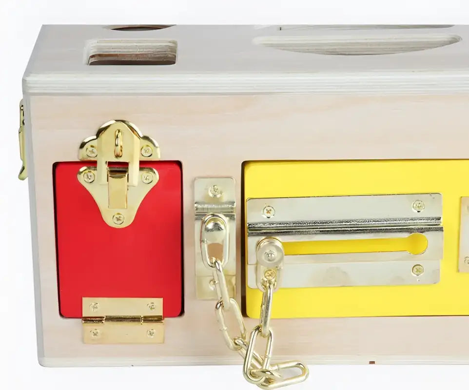 Shape Sorting Lock Box Madness Wooden Fine Motor Fun