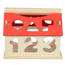 Children’s building block toys educational digital house toys - Red