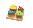 Baby Game Toys Wooden Puzzle Educational Toy Geometric shapes Game Toys Stick Baby Kid Children Intelligence Puzzle