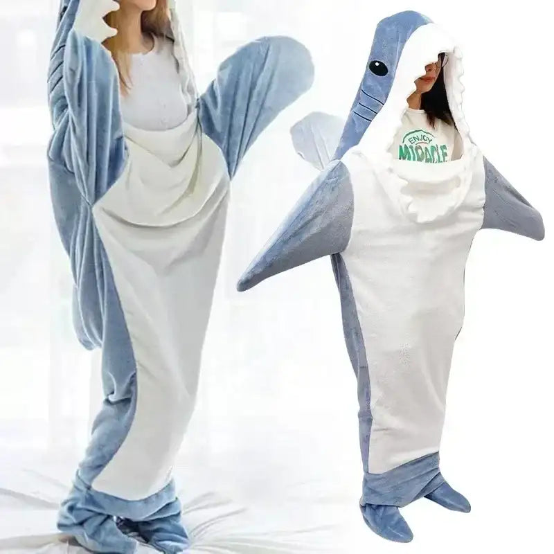 Shark Snuggle Plaid PJs