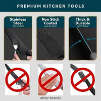 SharpSlice 7-Piece Knife Set - Black