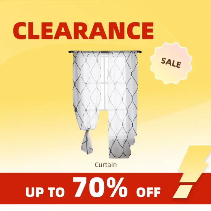 Sheer Elegance White Curtains - Korean Mesh Veil