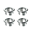 Four chrome hollow rings.