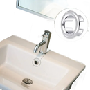Bathroom sink overflow cover.