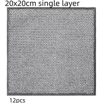 CleanWires Kitchen Cloth - Silver cloth / 20x20cm single layer / 12PCS