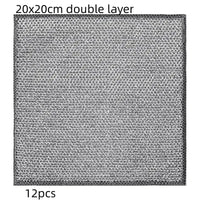 CleanWires Kitchen Cloth - Silver cloth / 20x20cm double layer / 12PCS