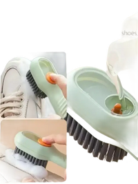 Soap dispensing cleaning brush.