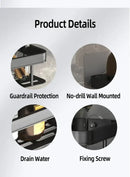 Bathroom Shelf Bathroom Towel Rack Shelves Wall Shower Shampoo Rack No Drill Shelf Bathroom Tripod Storage Rack