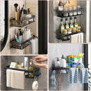 Bathroom Shelf Bathroom Towel Rack Shelves Wall Shower Shampoo Rack No Drill Shelf Bathroom Tripod Storage Rack