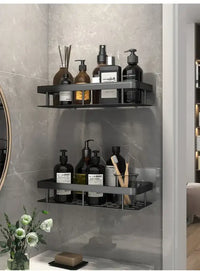 Bathroom Shelf Bathroom Towel Rack Shelves Wall Shower Shampoo Rack No Drill Shelf Bathroom Tripod Storage Rack