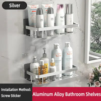 Bathroom Shelf Bathroom Towel Rack Shelves Wall Shower Shampoo Rack No Drill Shelf Bathroom Tripod Storage Rack