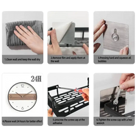 Easy installation tutorial for trendy bathroom shelf and kitchen storage organizer