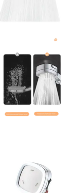 Shower head with multiple spray modes.