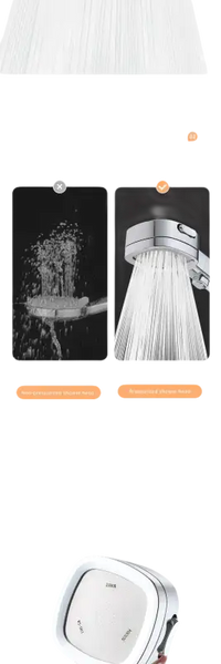 Shower head with multiple spray modes.