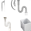 Flexible corrugated drain pipes.