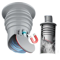 Magnetic drain valve.