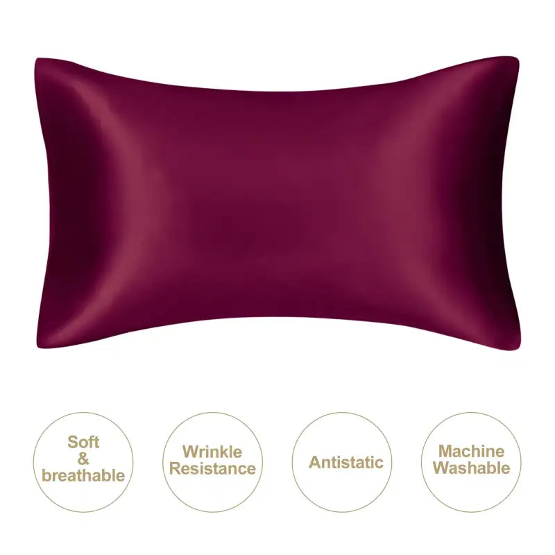 1PC Burgundy / Queen50X75CM