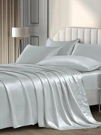 JuwenSilk silky stain pillowcase silky pillowcase natural silk pillowcase mulberry silk pillow case standard queen k