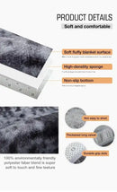VIKAMA Gradient Soft Silk Wool Children’s Room Decorative Carpet Bedroom Living Room Decorative Not Easy to Fall
