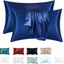 Satin pillowcases in various colors.