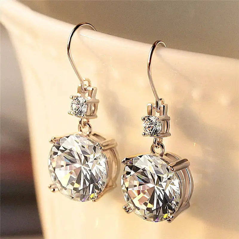 Silver Sparkle Chic Flex Earrings