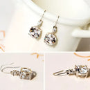 Chic Flex Earrings - White Gold Color