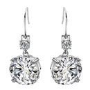 Chic Flex Earrings - White Gold Color