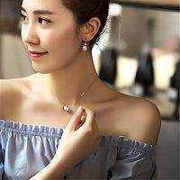Chic Flex Earrings - White Gold Color