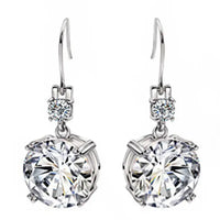 Chic Flex Earrings - White Gold Color