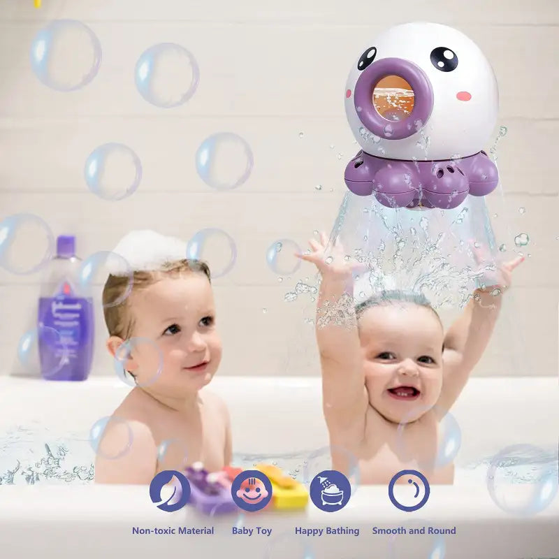 Sir Squirtsalot Octospray Fountain Bath Toy Blows Bubbles