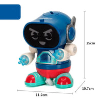 Dancing Electric Rock Robot: Light & Music Fun! - Blue rock robot