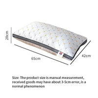 Full Sky Star Embroidered Fiber Pillow Core for Neck Protection Quick Rebound Not Easy to Deform Not Collapsing