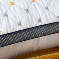 Full Sky Star Embroidered Fiber Pillow Core for Neck Protection Quick Rebound Not Easy to Deform Not Collapsing