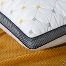 Full Sky Star Embroidered Fiber Pillow Core for Neck Protection Quick Rebound Not Easy to Deform Not Collapsing