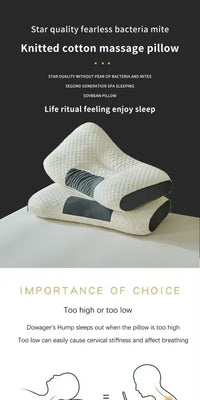New Neck Pillow Help Sleep And Protect The Neck Cervical Orthopedic Household Soybean Fiber SPA Massage Pillow