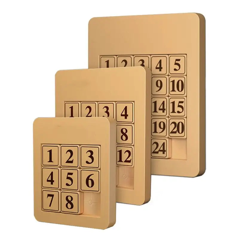 Slippery Numbers The Wooden Huarong Road Set Just Slides