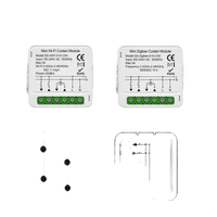 Wiring diagrams for mini curtain modules.