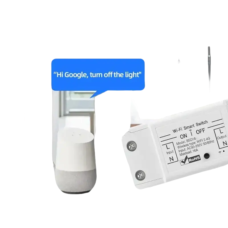 Smartlink 16a wifi relay breaker switch with voice control for trendy smart lighting