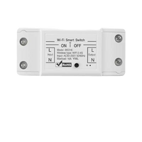 White Smartlink 16a Wifi relay breaker switch with remote control for smart lighting