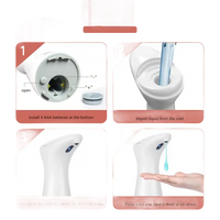 Automatic soap dispenser instructions.
