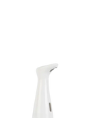 White hand sanitizer sensor with dimensions.