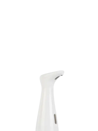 White hand sanitizer sensor with dimensions.