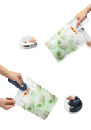 2-in-1 heat sealer with cutter.
