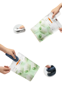2-in-1 heat sealer with cutter.