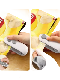 2-in-1 heat sealer with cutter.