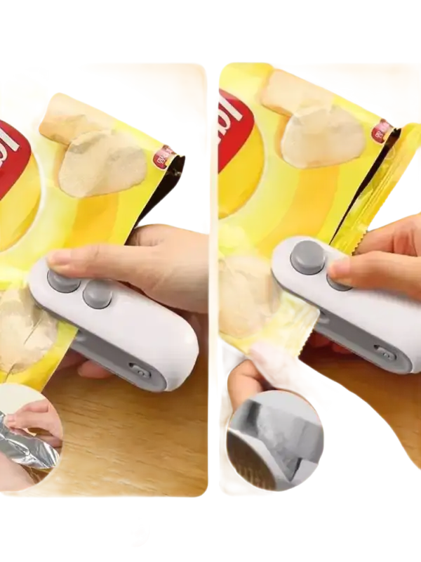 SnackSeal Pro: 2-in-1 Portable Mini Heat Sealer