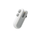 White and gray handheld bag sealer.